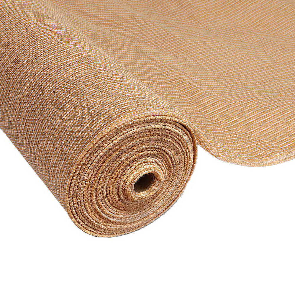 Umbrellas & Sunshades: Instahut 90% Shade Cloth 3.66x20m Shadecloth Sail Heavy Duty Beige