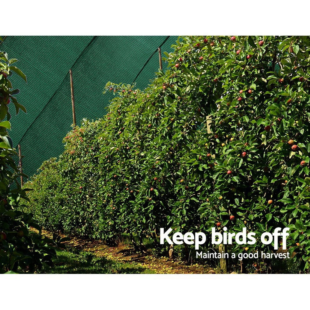 Umbrellas & Sunshades: Instahut 50% Shade Cloth 3.66x30m Shadecloth Wide Heavy Duty Green