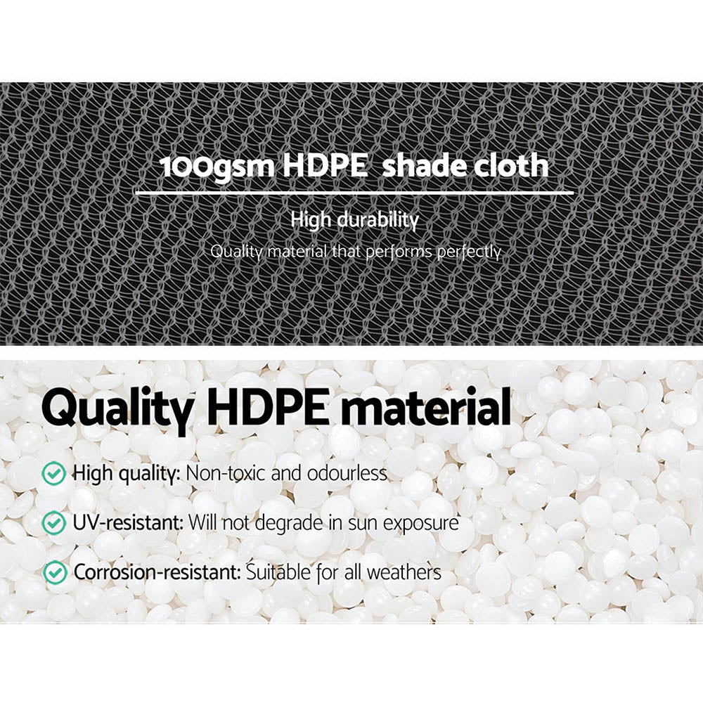 Umbrellas & Sunshades: Instahut 50% Shade Cloth 3.66x30m Shadecloth Wide Heavy Duty White