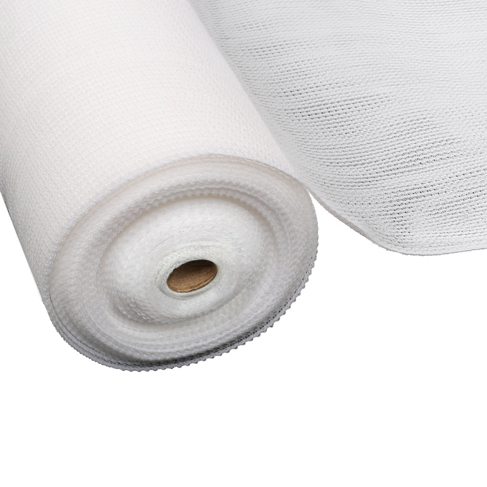Umbrellas & Sunshades: Instahut 50% Shade Cloth 3.66x30m Shadecloth Wide Heavy Duty White