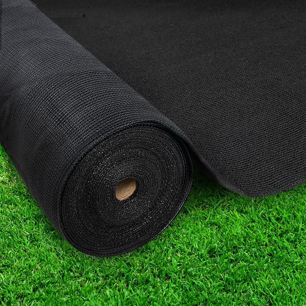Umbrellas & Sunshades: Instahut 30% Shade Cloth 3.66x30m Shadecloth Wide Heavy Duty Black