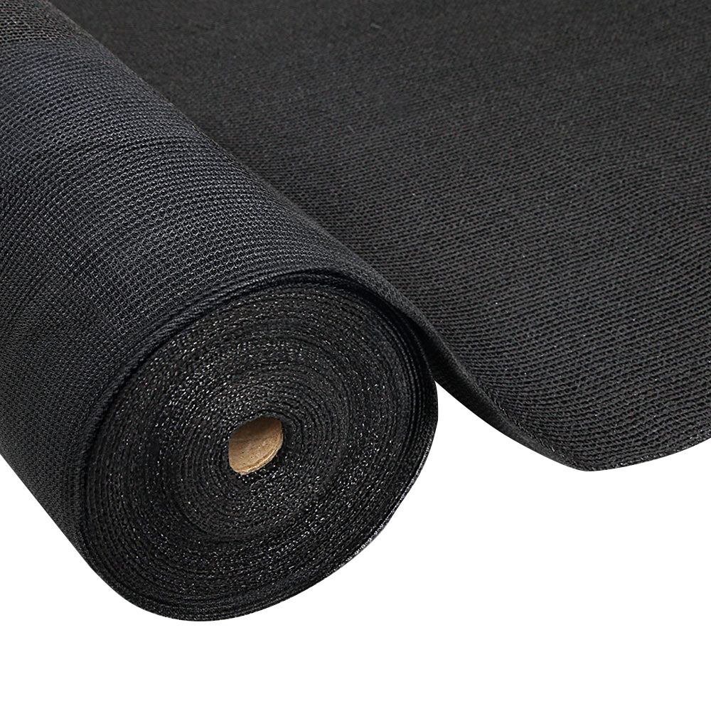 Umbrellas & Sunshades: Instahut 30% Shade Cloth 3.66x30m Shadecloth Wide Heavy Duty Black