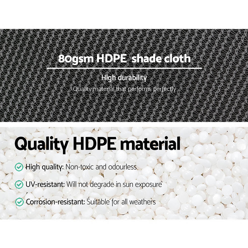 Umbrellas & Sunshades: Instahut 30% Shade Cloth 3.66x30m Shadecloth Wide Heavy Duty White