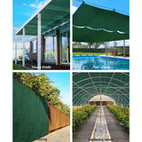Umbrellas & Sunshades: Instahut 50% Shade Cloth 1.83x20m Shadecloth Sail Heavy Duty Green