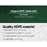 Umbrellas & Sunshades: Instahut 50% Shade Cloth 1.83x20m Shadecloth Sail Heavy Duty Green