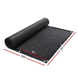 Umbrellas & Sunshades: Instahut Shade Cloth Sun Shade Fabric Patio UV Resistant Black 10x2m