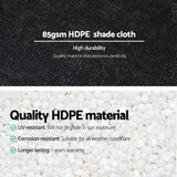 Umbrellas & Sunshades: Instahut Shade Cloth Sun Shade Fabric Patio UV Resistant Black 10x2m
