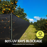Umbrellas & Sunshades: Instahut Shade Cloth Sun Shade Fabric Patio UV Resistant Black 10x2m