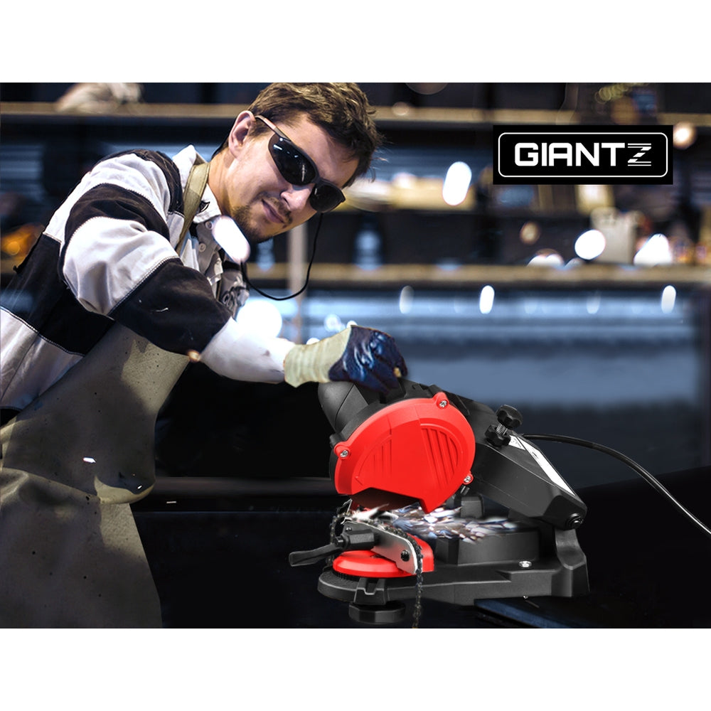 Chainsaws: Giantz Chainsaw Sharpener Electric Chain Blade Sharpening Tool Grinder