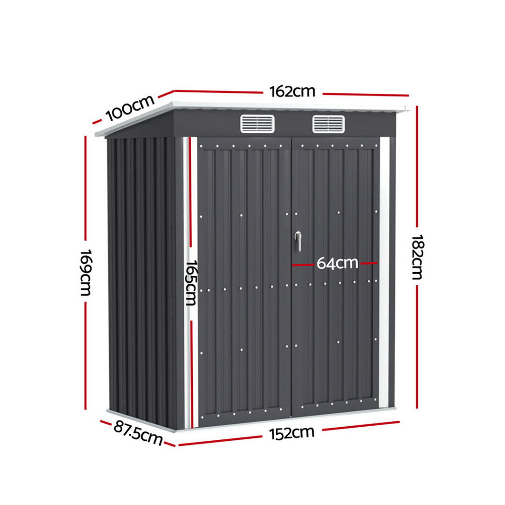 Sheds: Giantz Garden Shed 1.62x1M Outdoor Storage Tool Workshop House Shelter