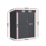 Sheds: Giantz Garden Shed 1.62x1M Outdoor Storage Tool Workshop House Shelter