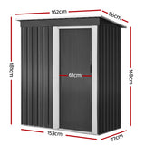 Sheds: Giantz Garden Shed 1.62x0.86M Sheds Outdoor Storage Tool Workshop House Shelter Sliding Door