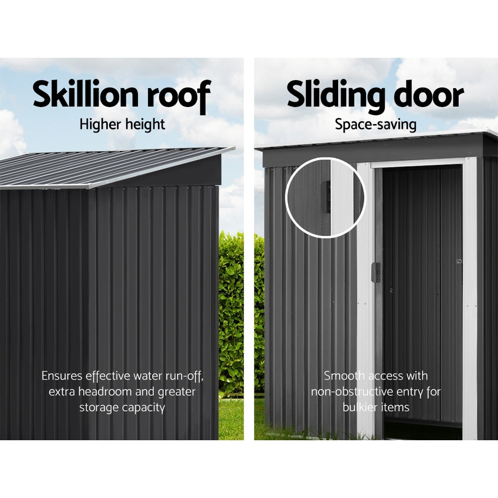 Sheds: Giantz Garden Shed 1.62x0.86M Sheds Outdoor Storage Tool Workshop House Shelter Sliding Door