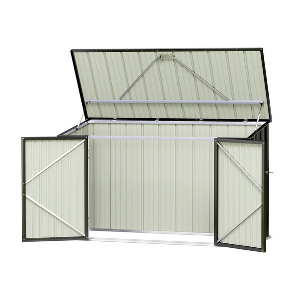 Giantz Garden Shed 2.22x0.91M Bike Sheds Outdoor Storage Tool Workshop House Shelter Double Door