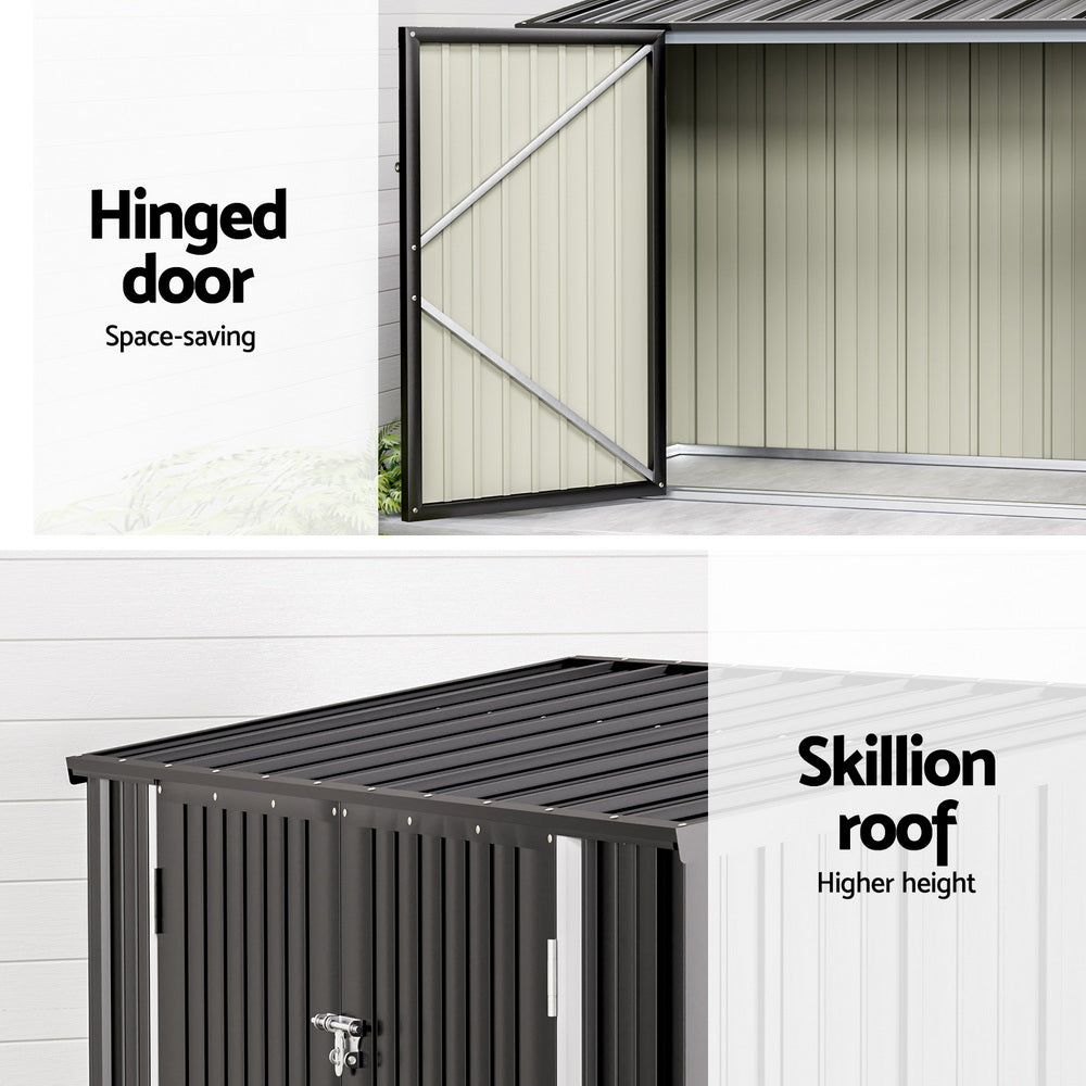 Sheds: Giantz Garden Shed 2.22x0.91M Bike Sheds Outdoor Storage Tool Workshop House Shelter Double Door