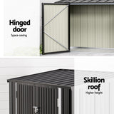 Giantz Garden Shed 2.22x0.91M Bike Sheds Outdoor Storage Tool Workshop House Shelter Double Door