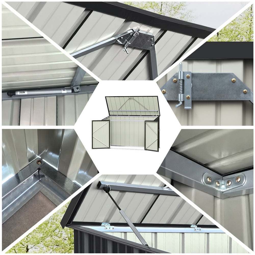 Sheds: Giantz Garden Shed 2.22x0.91M Bike Sheds Outdoor Storage Tool Workshop House Shelter Double Door