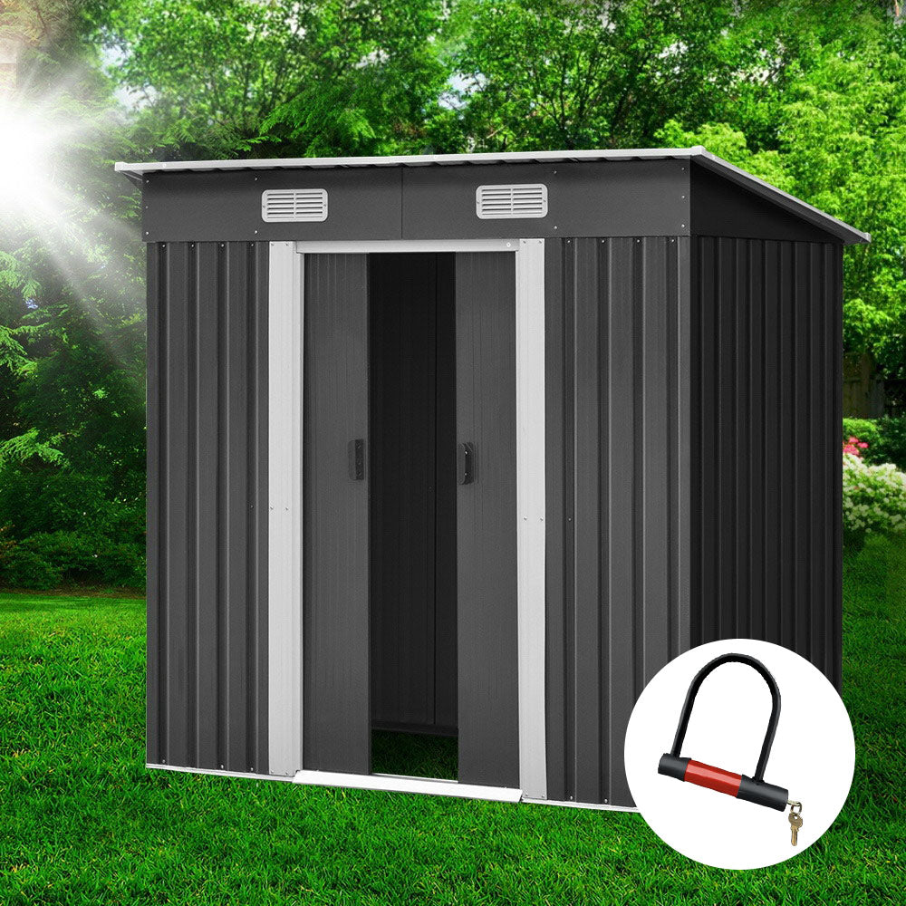 Sheds: Giantz Garden Shed 1.94x1.21M Sheds Outdoor Storage Workshop House Tool Shelter Sliding Door