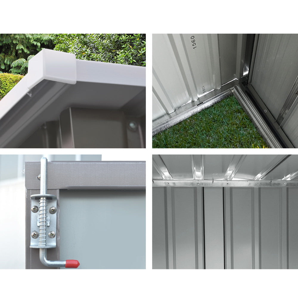 Sheds: Giantz Garden Shed 1.95x1.31M Sheds Outdoor Storage Steel Workshop House Tool Double Door