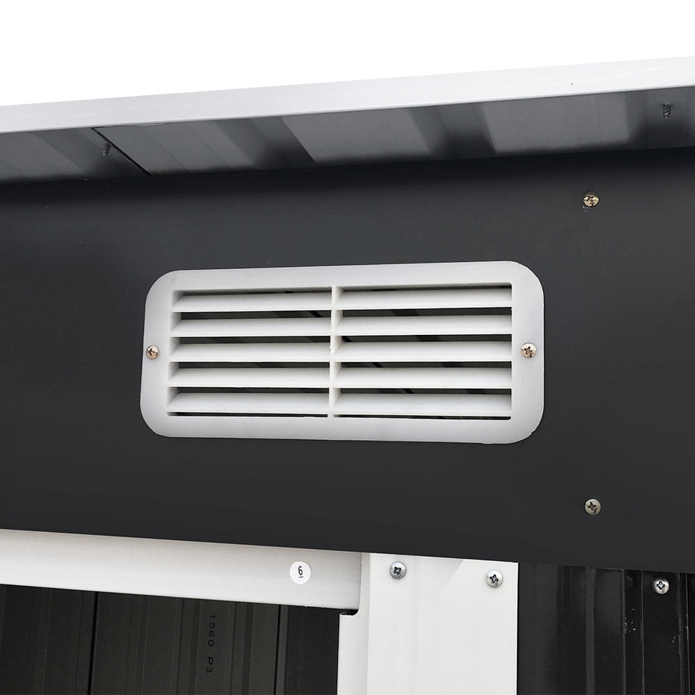 Sheds: Giantz Garden Shed 2.38x1.31M Sheds Outdoor Storage Tool Metal Workshop Shelter Sliding Door