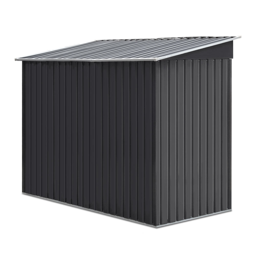 Sheds: Giantz Garden Shed 2.38x1.31M w/Metal Base Sheds Outdoor Storage Tool Workshop Sliding Door