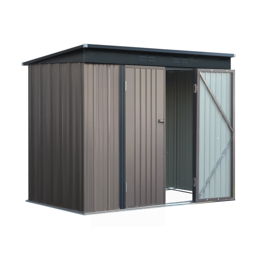 Sheds: Giantz Garden Shed 2.31x1.31M Sheds Outdoor Storage Tool Metal Workshop Shelter Double Door