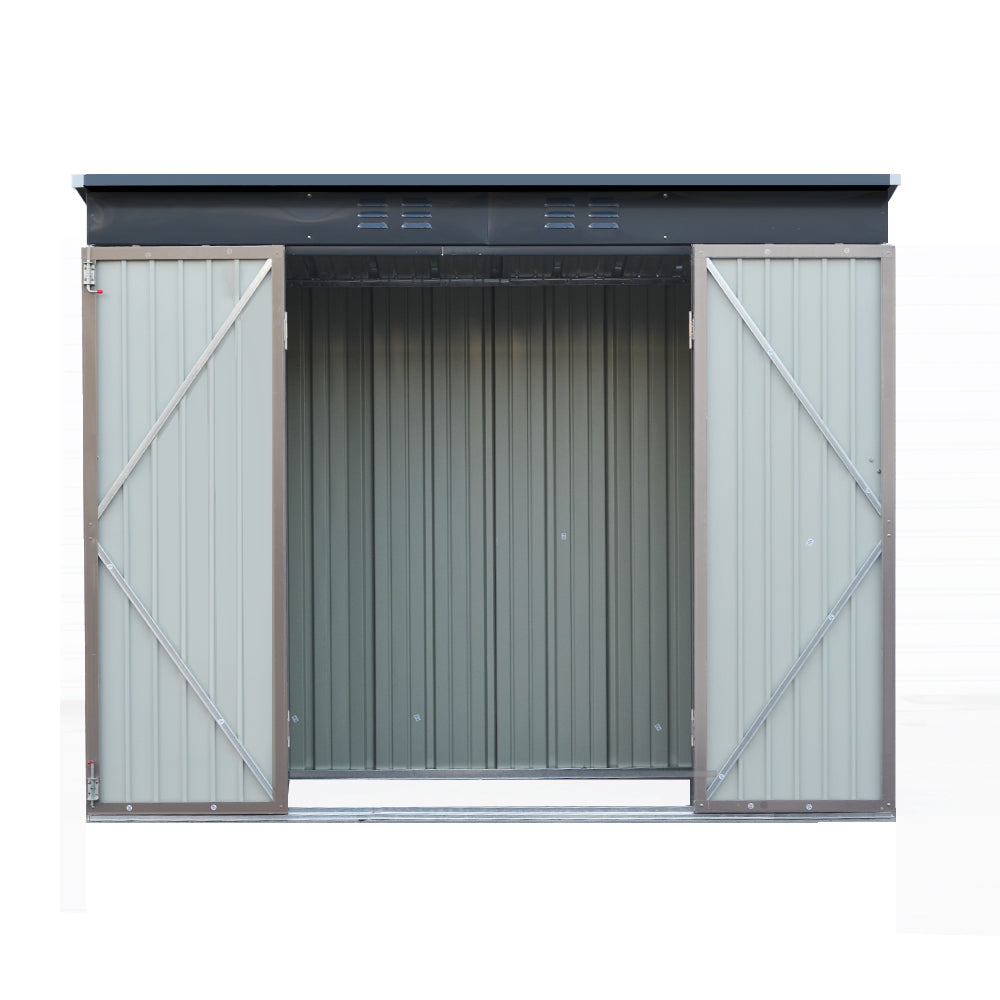 Sheds: Giantz Garden Shed 2.31x1.31M Sheds Outdoor Storage Tool Metal Workshop Shelter Double Door