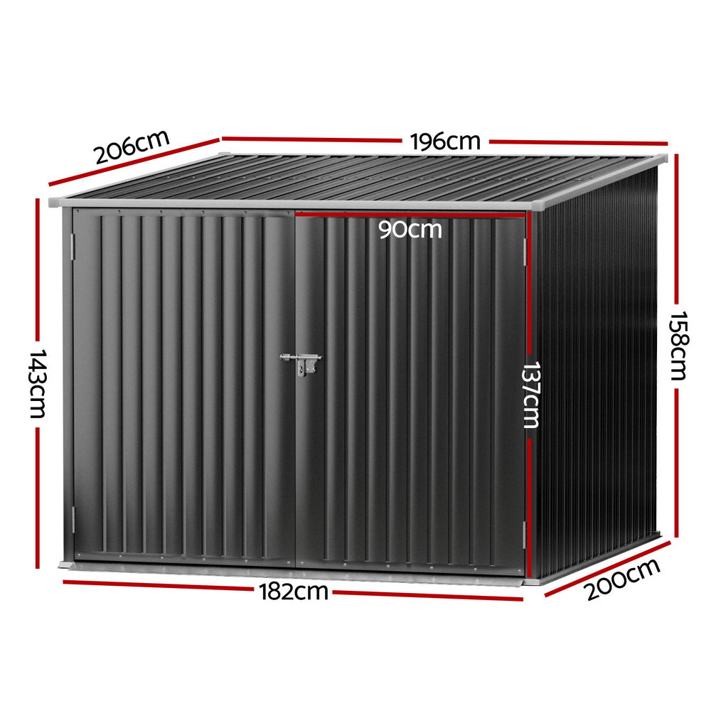 Sheds: Giantz Garden Shed Sheds Outdoor Storage 2.06x1.96M Tool Workshop House Shelter
