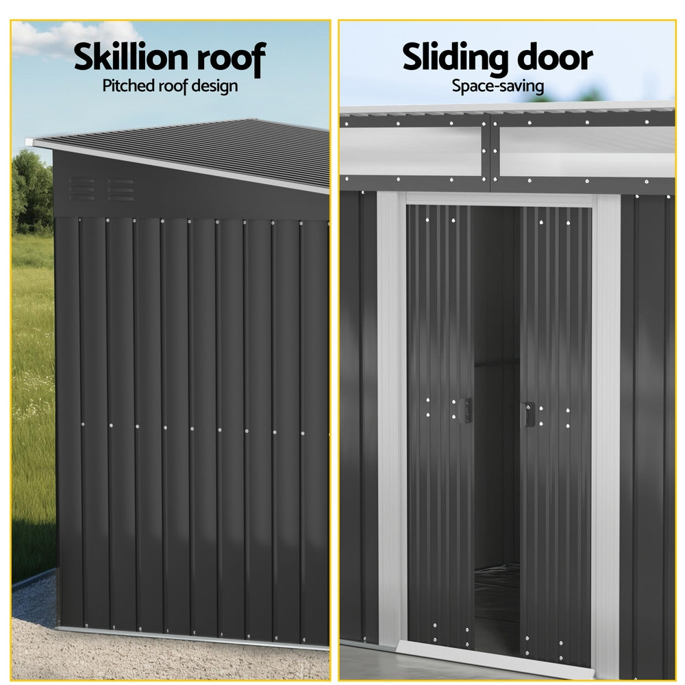 Sheds: Giantz Garden Shed Outdoor Storage 2.60x1.95M Tool Sheds Workshop House Shelter