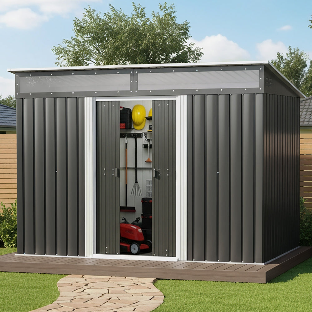 Sheds: Giantz Garden Shed Outdoor Storage 2.60x1.95M Tool Sheds Workshop House Shelter