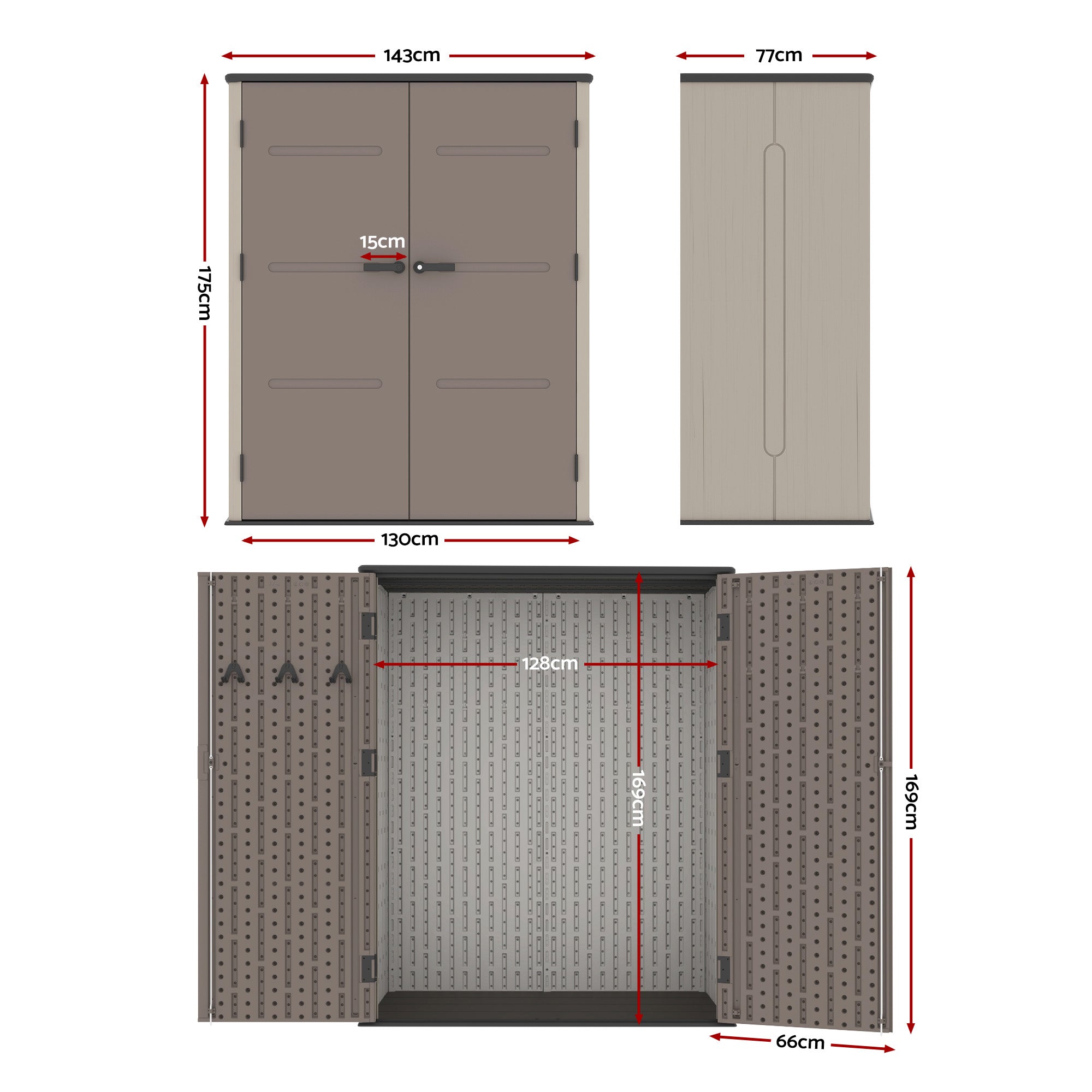 Sheds: Giantz Garden Shed Outdoor Storage Shed Tool Workshop with Lockable Doors