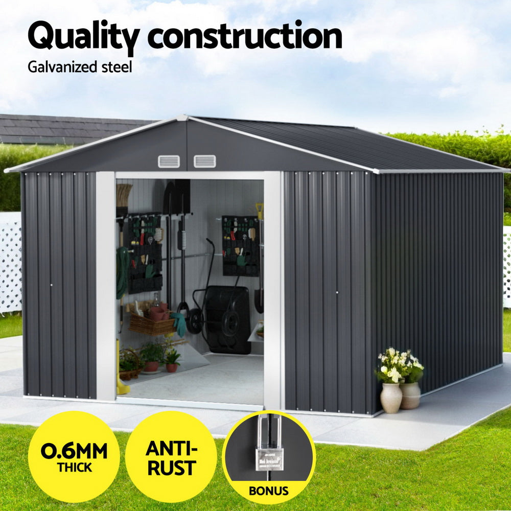 Sheds: Giantz Garden Shed 3x3M Outdoor Storage Tool Workshop House Shelter
