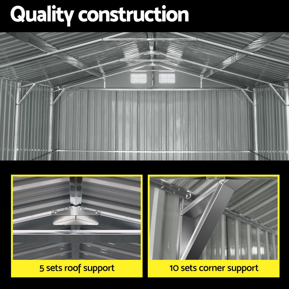 Sheds: Giantz Garden Shed Sheds Outdoor Storage 3x5.38M Tool Workshop House Shelter