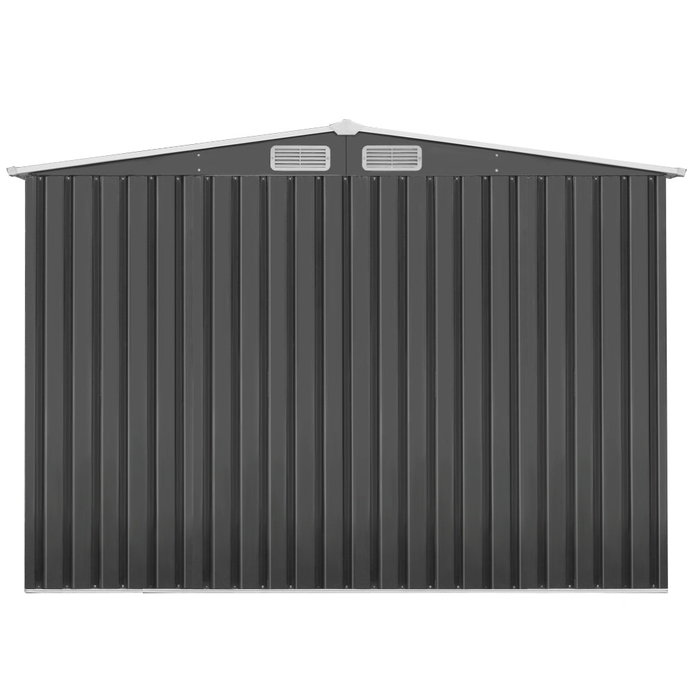 Sheds: Giantz Garden Shed 2.58x3.14M w/Metal Base Sheds Outdoor Storage Workshop Shelter Sliding Door