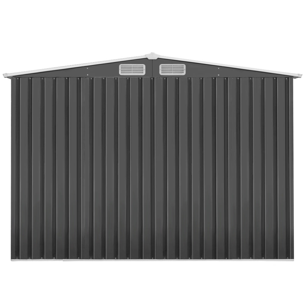 Sheds: Giantz Garden Shed 2.6x3.9M w/Metal Base Sheds Outdoor Storage Workshop Tool Shelter Sliding Door