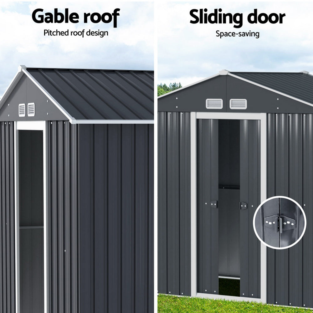 Sheds: Giantz Garden Shed Outdoor Storage 2.15x1.3M Tool Workshop House Shelter Sliding Door