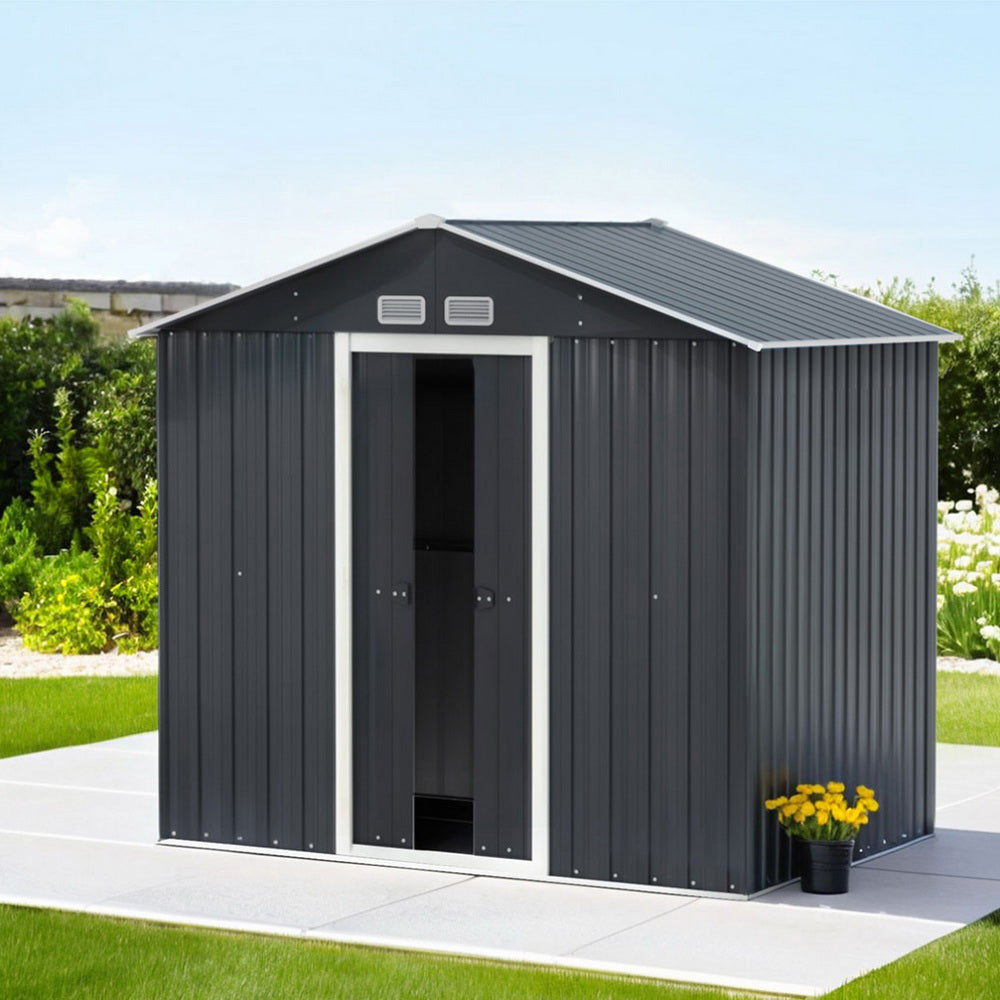 Sheds: Giantz Garden Shed Outdoor Storage 2.15x1.3M Tool Workshop House Shelter Sliding Door