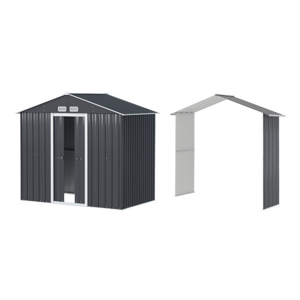 Sheds: Giantz Garden Shed Outdoor Storage 2.15x1.74M Tool Workshop House w/Extension Kit