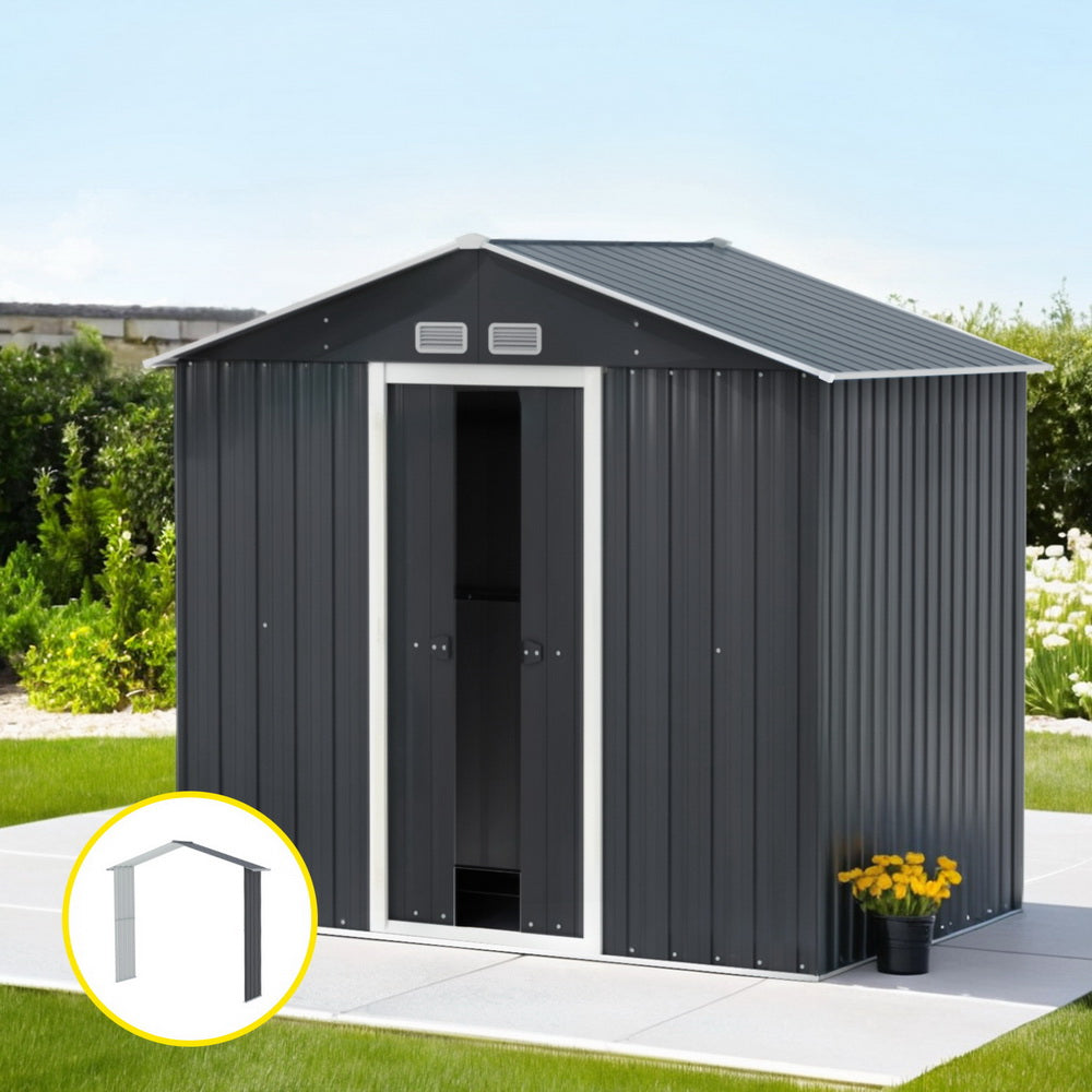 Sheds: Giantz Garden Shed Outdoor Storage 2.15x1.74M Tool Workshop House w/Extension Kit
