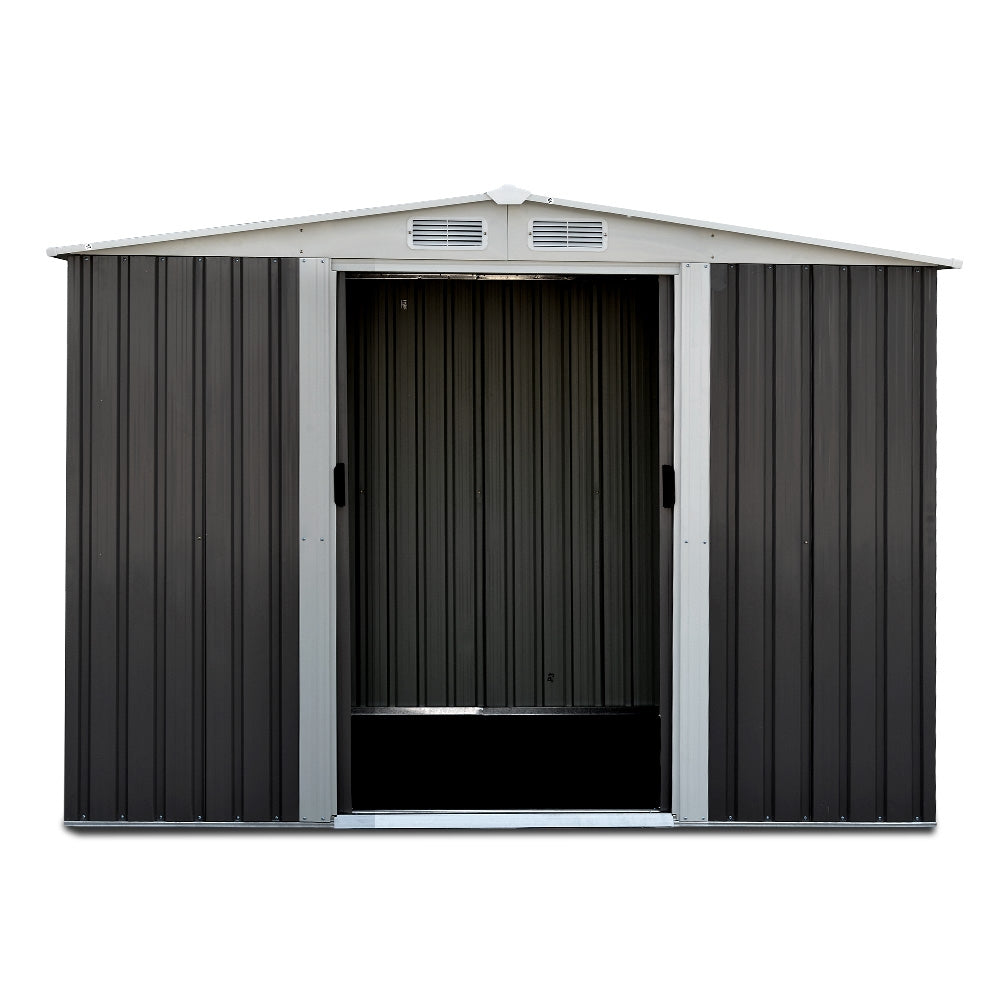 Sheds: Giantz Garden Shed 2.58x2.07M Sheds Outdoor Storage Workshop Metal Shelter Sliding Door