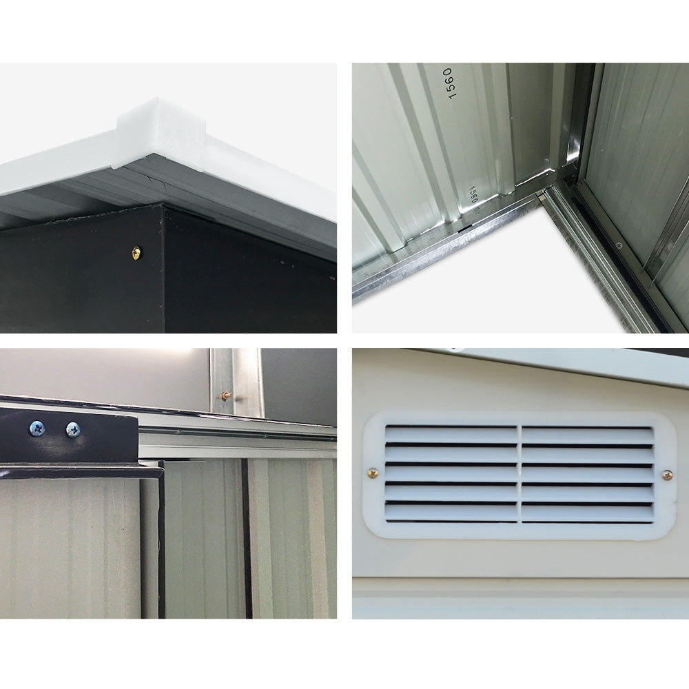 Sheds: Giantz Garden Shed 2.58x2.07M Sheds Outdoor Storage Workshop Metal Shelter Sliding Door