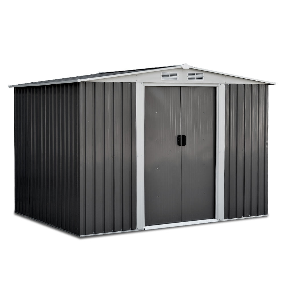 Sheds: Giantz Garden Shed 2.58x2.07M Sheds Outdoor Storage Workshop Metal Shelter Sliding Door