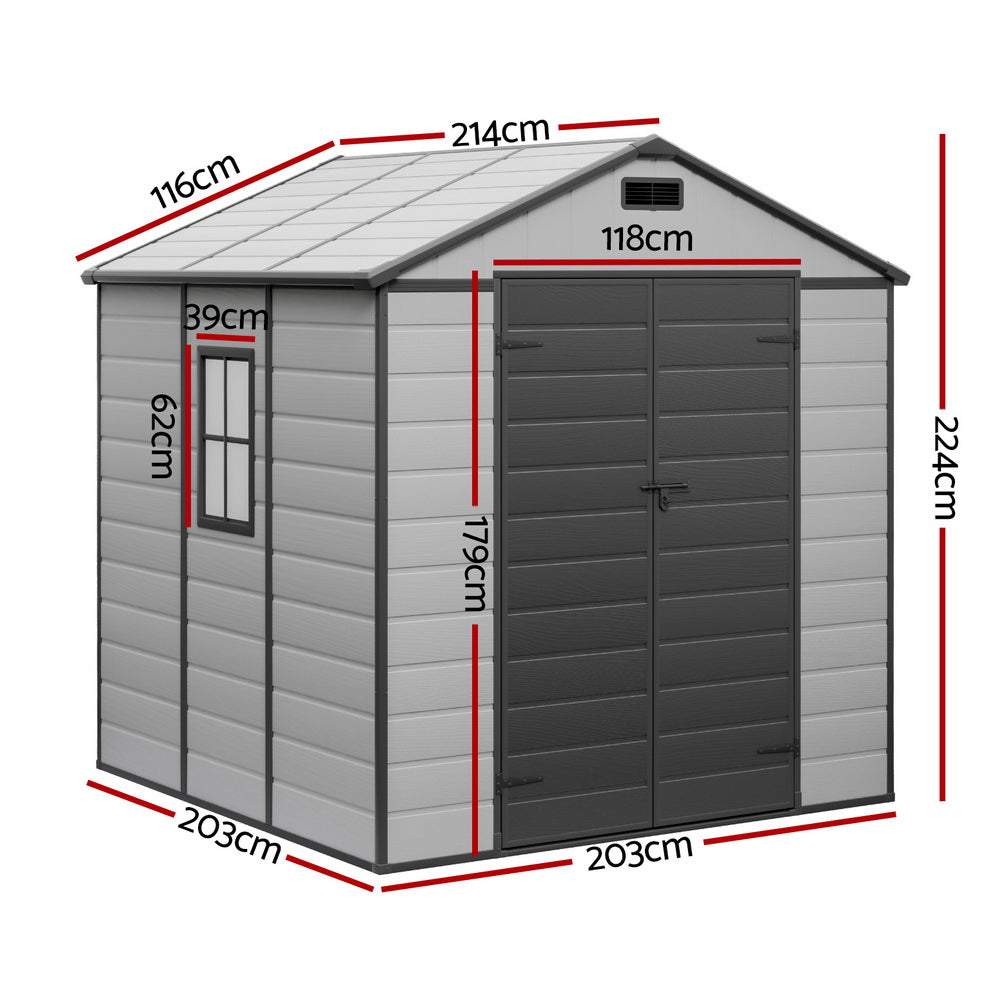Sheds: Giantz Garden Shed Sheds Outdoor Storage 2.15x2.14M Tool Workshop House Shelter