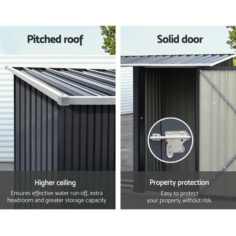 Sheds: Giantz Garden Shed 2.49x1.04M Sheds Outdoor Tool Storage Workshop House Steel 2 in 1