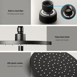 Cefito 9'' Rain Shower Head Set Handheld Round High Pressure Twins Tap Chrome