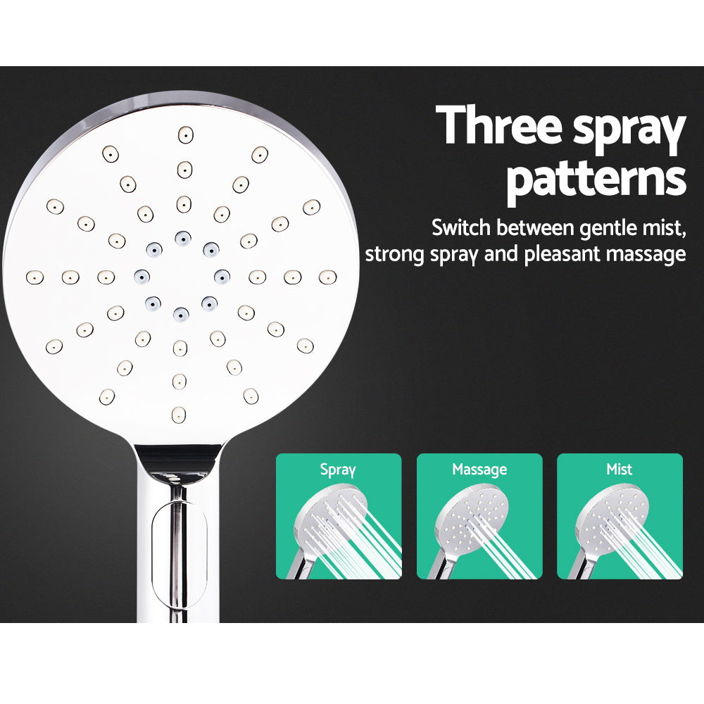 Shower Heads & Screens: Cefito 9'' Rain Shower Head Set Handheld Round High Pressure Chrome