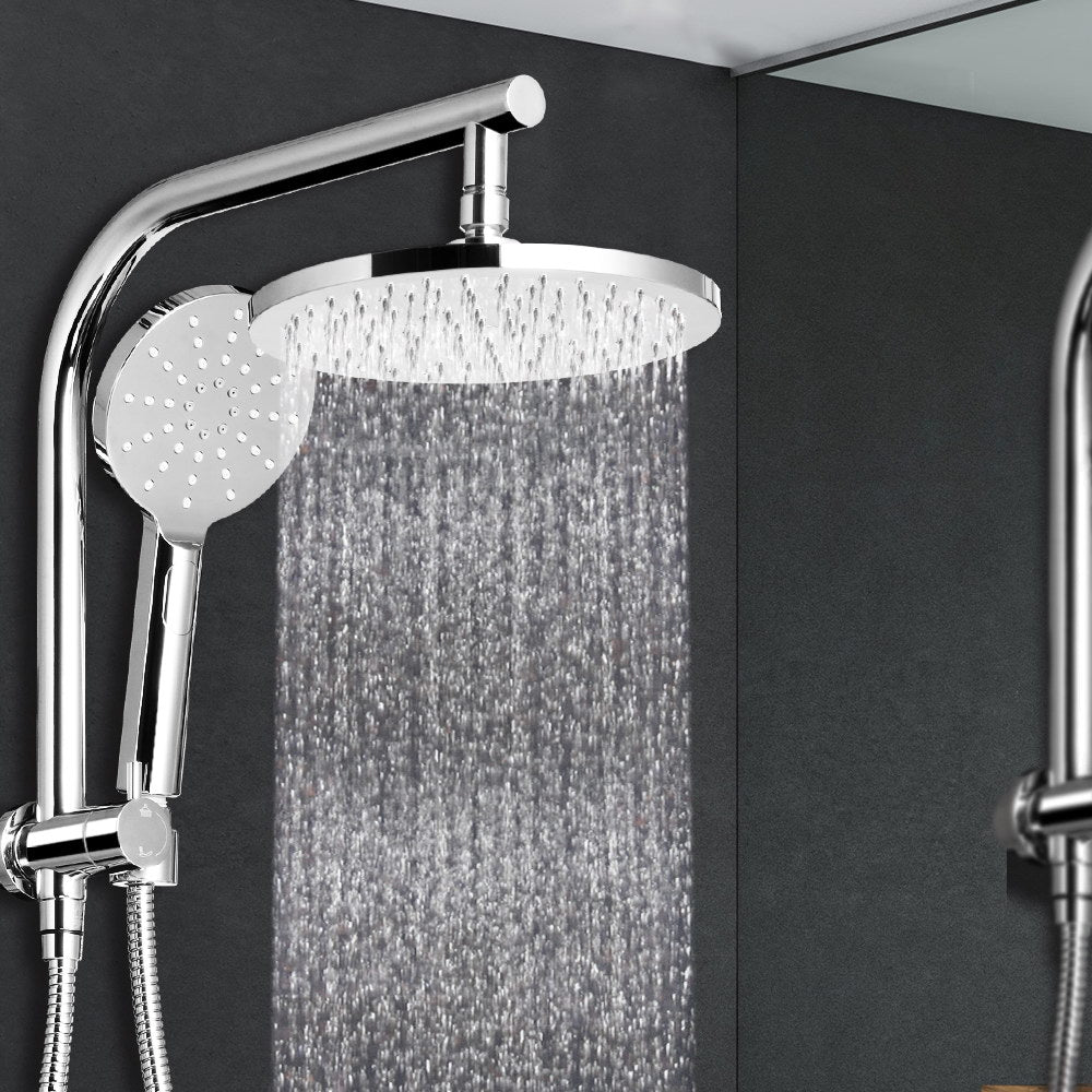 Shower Heads & Screens: Cefito 9'' Rain Shower Head Set Handheld Round High Pressure Chrome