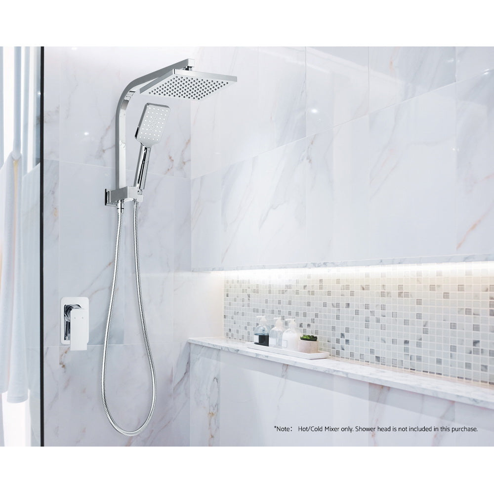 Shower Accessories: Cefito Shower Mixer Tap Wall Bath Taps Brass Hot Cold Basin Bathroom Chrome