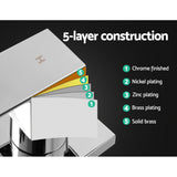 98765-Cefito Shower Twins Tap Wall Bath Taps Brass Hot Cold Basin Bathroom Chrome