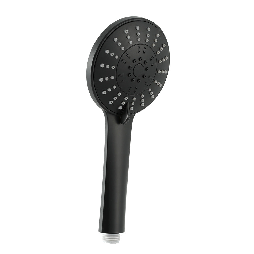 Shower Accessories: Handheld Shower Head 4.5" High Pressure 5 Modes Poweful Round Black